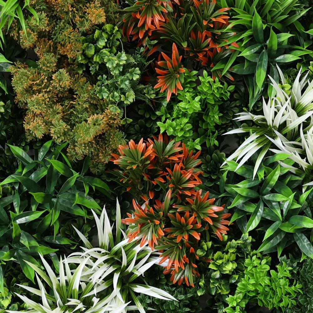 Luxury Artificial Plants Green Living Wall Panel Ember 1m x 1m