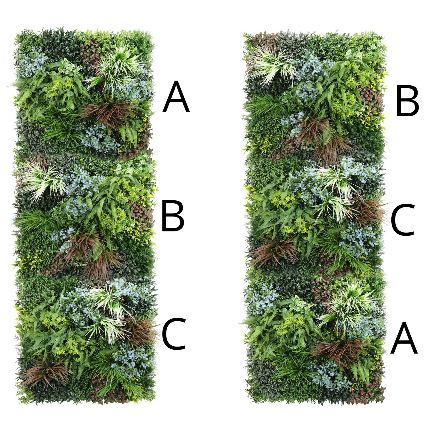 Premium Artificial Plants Green Living Wall Panel 1m x 1m - Pandora A