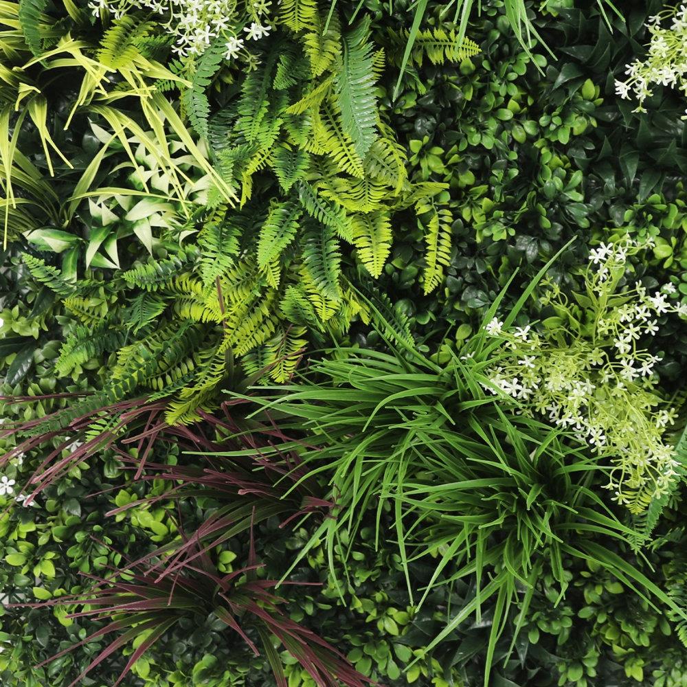 Premium Artificial Plants Green Living Wall Panel Riverbank 1m x 1m
