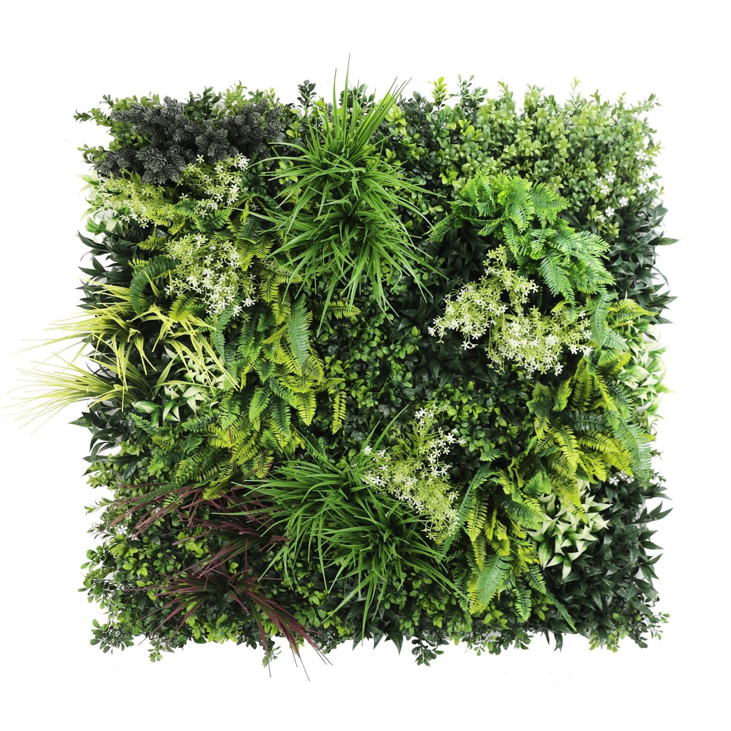 Premium Artificial Plants Green Living Wall Panel Riverbank 1m x 1m