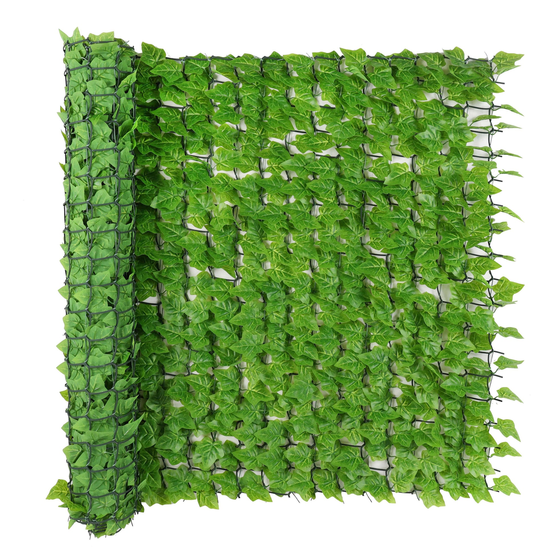 Premium Artificial Ivy Hedge Light Green - 3m