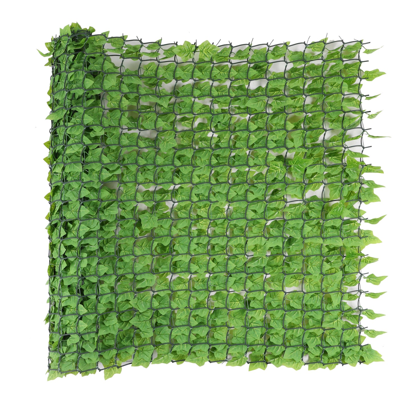 Premium Artificial Ivy Hedge Light Green - 3m