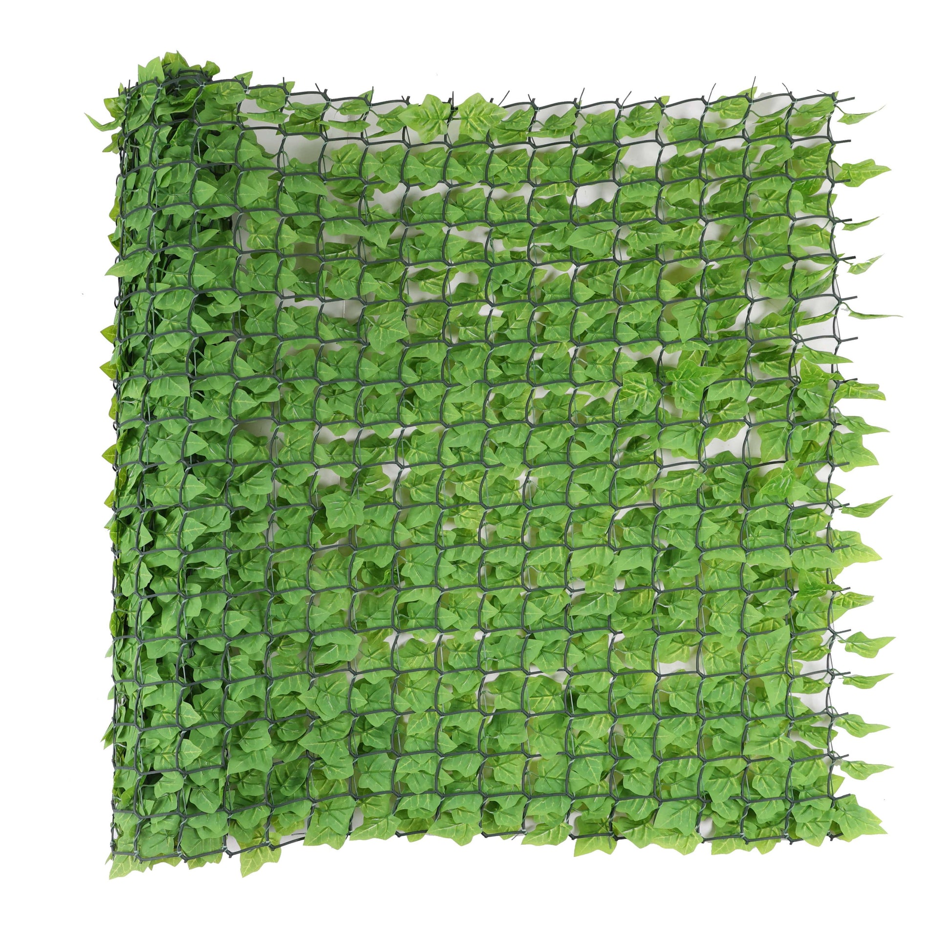 Premium Artificial Ivy Hedge Light Green - 3m