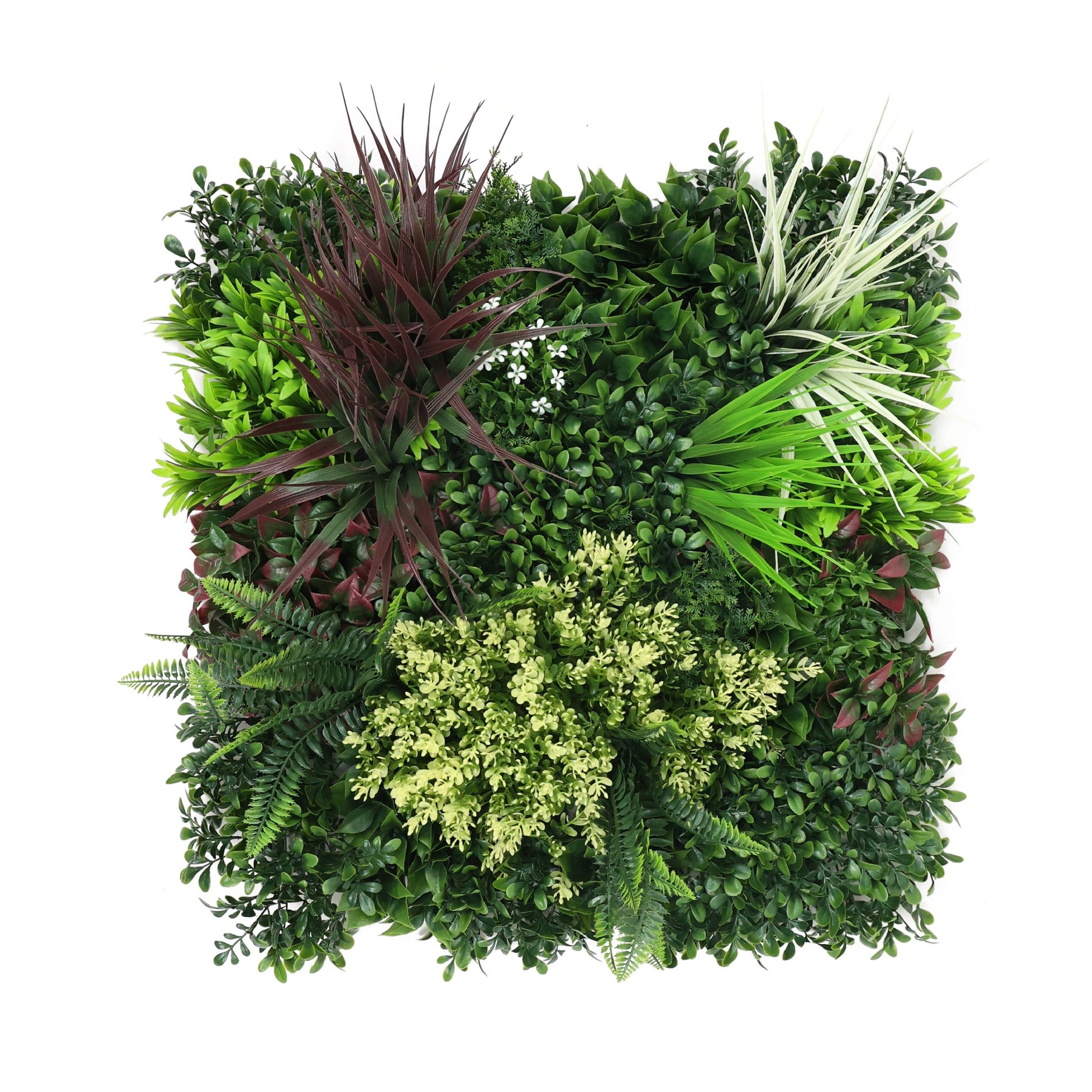 Premium Artificial Green Living Wall Panel 50 x 50cm - Carnival B