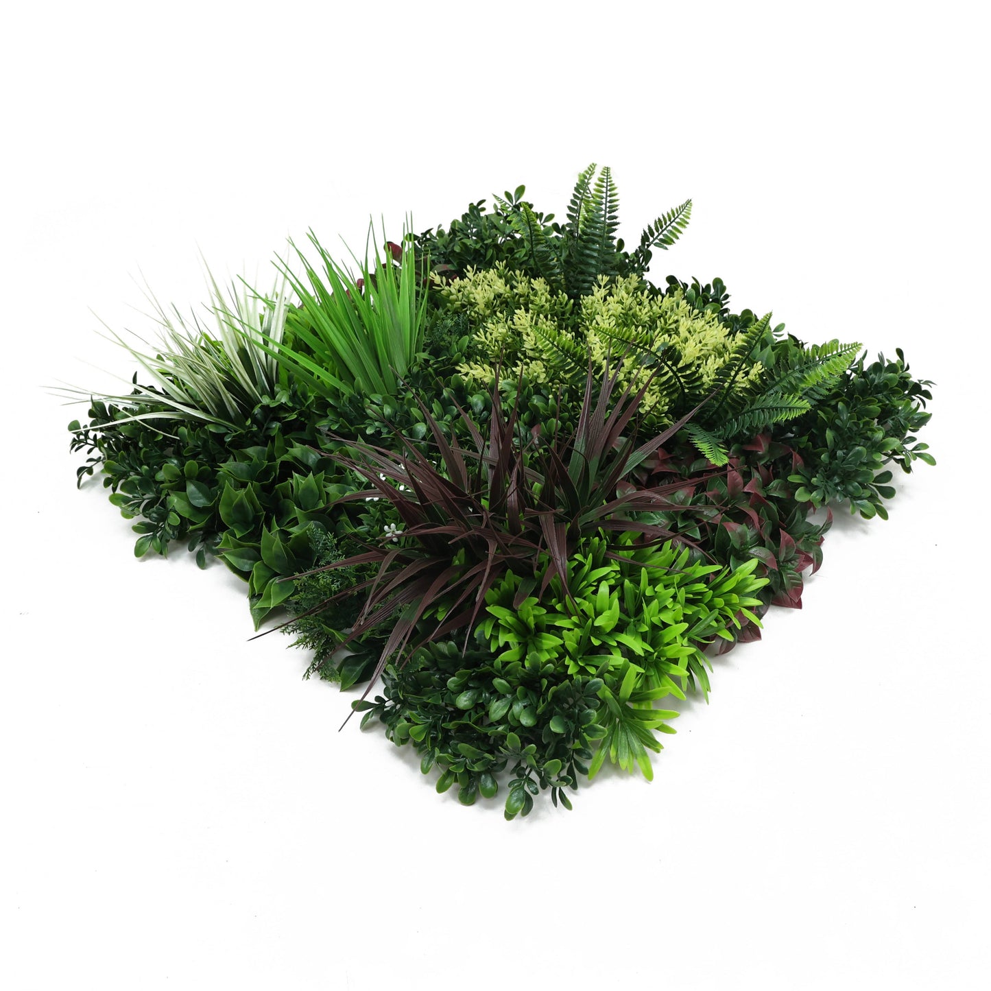 Premium Artificial Green Living Wall Panel 50 x 50cm - Carnival B