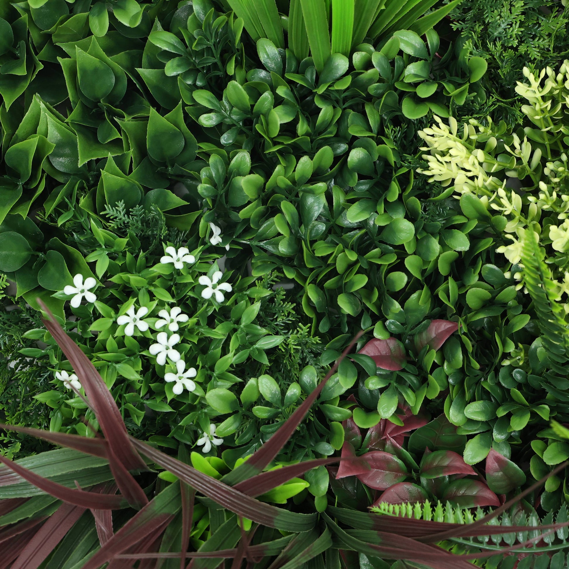 Premium Artificial Green Living Wall Panel 50 x 50cm - Carnival B