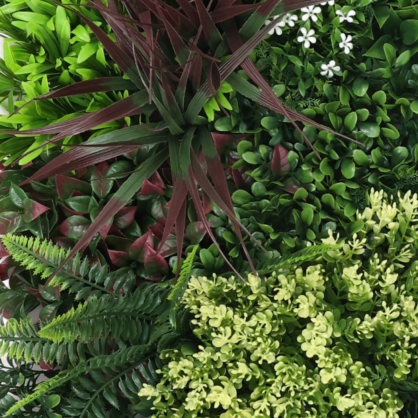 Premium Artificial Green Living Wall Panel 50 x 50cm - Carnival B