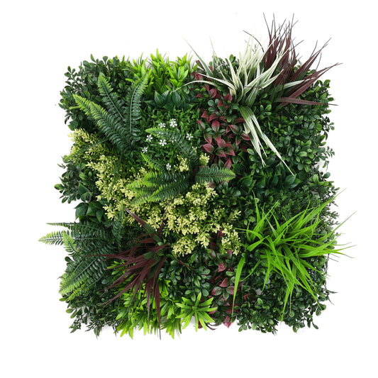 Premium Artificial Green Living Wall Panel 50 x 50cm - Carnival C