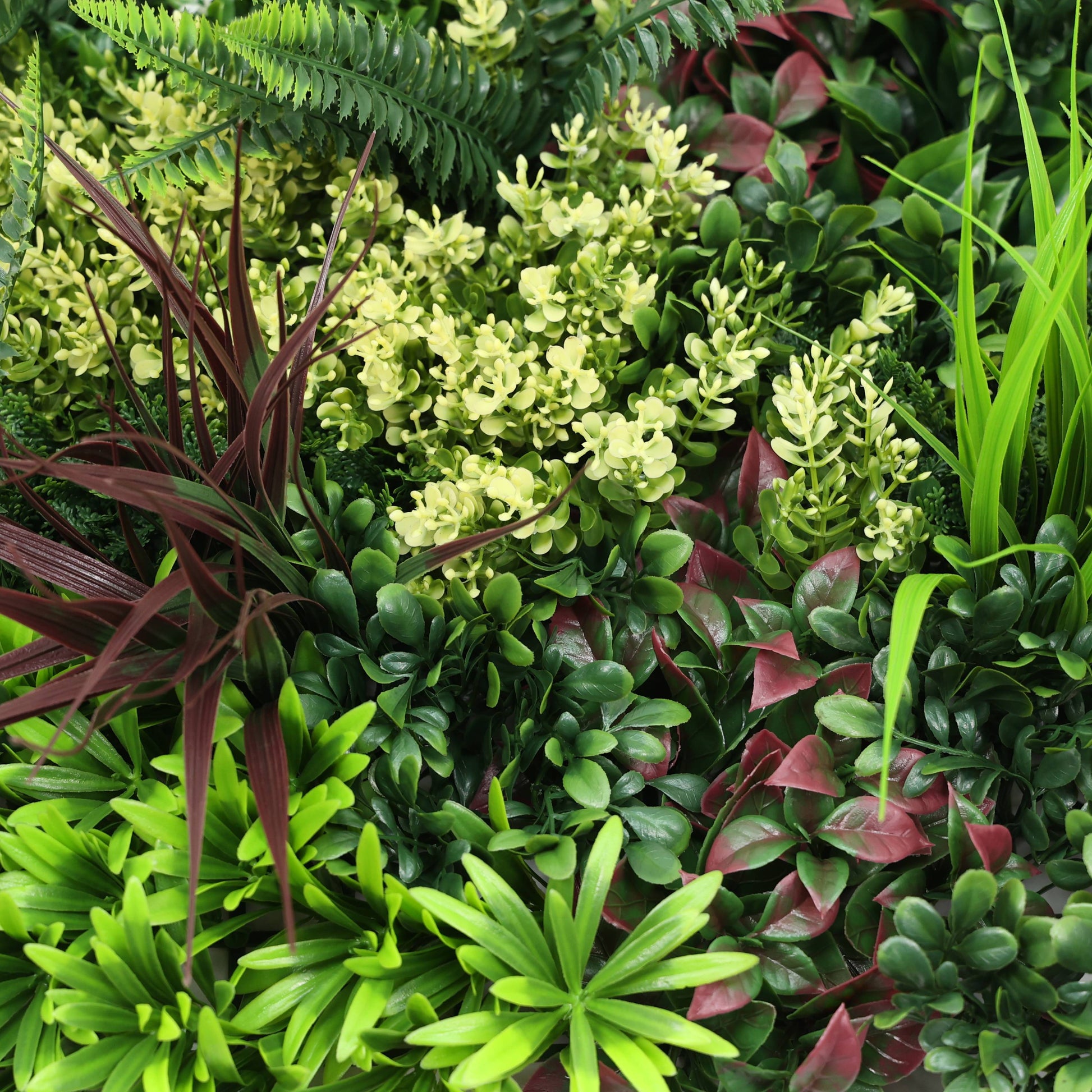 Premium Artificial Green Living Wall Panel 50 x 50cm - Carnival C