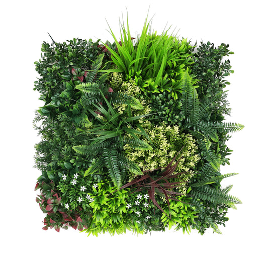 Premium Artificial Green Living Wall Panel 50 x 50cm - Carnival D