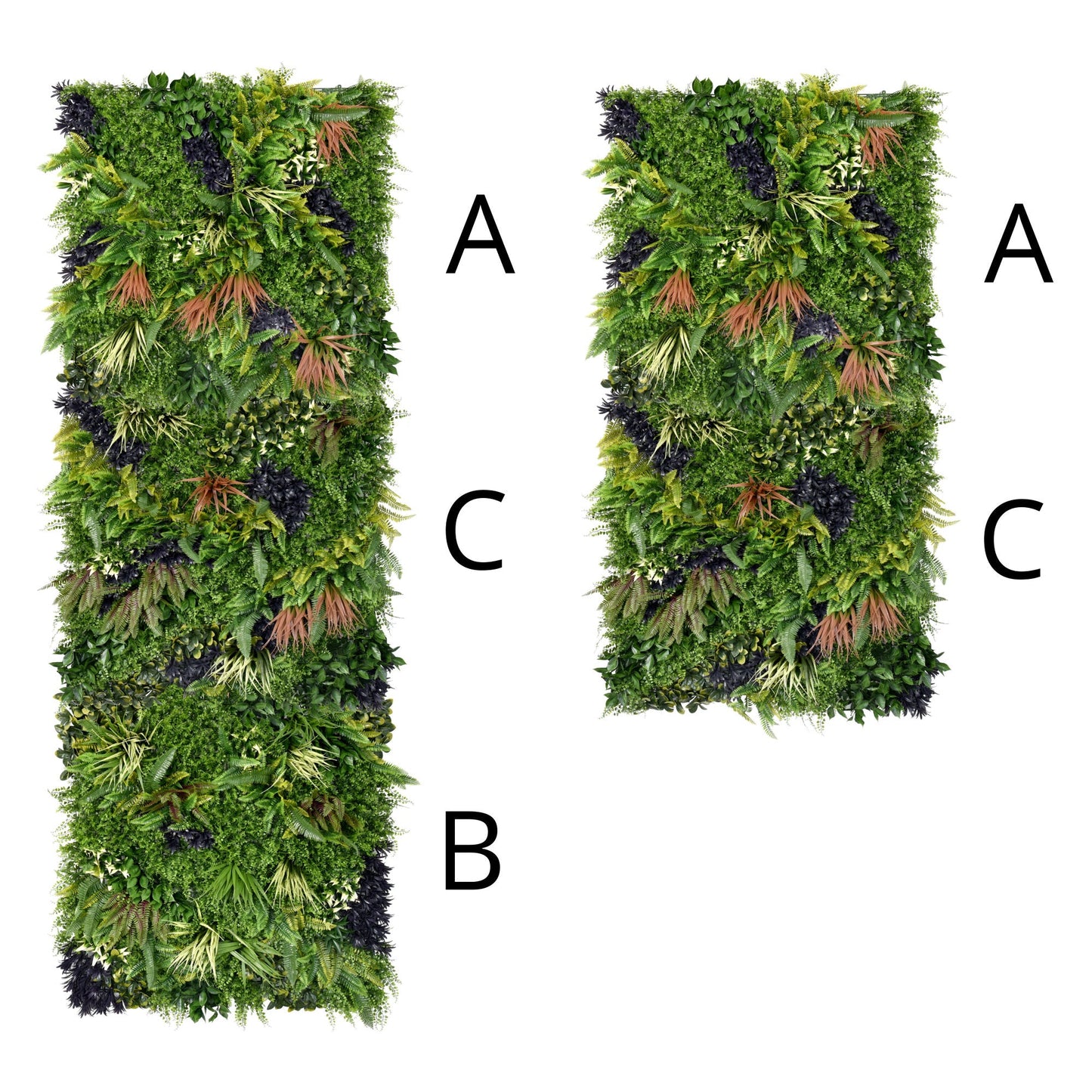 Premium Artificial Green Wall Panel 1m x 1m - Charm Combos