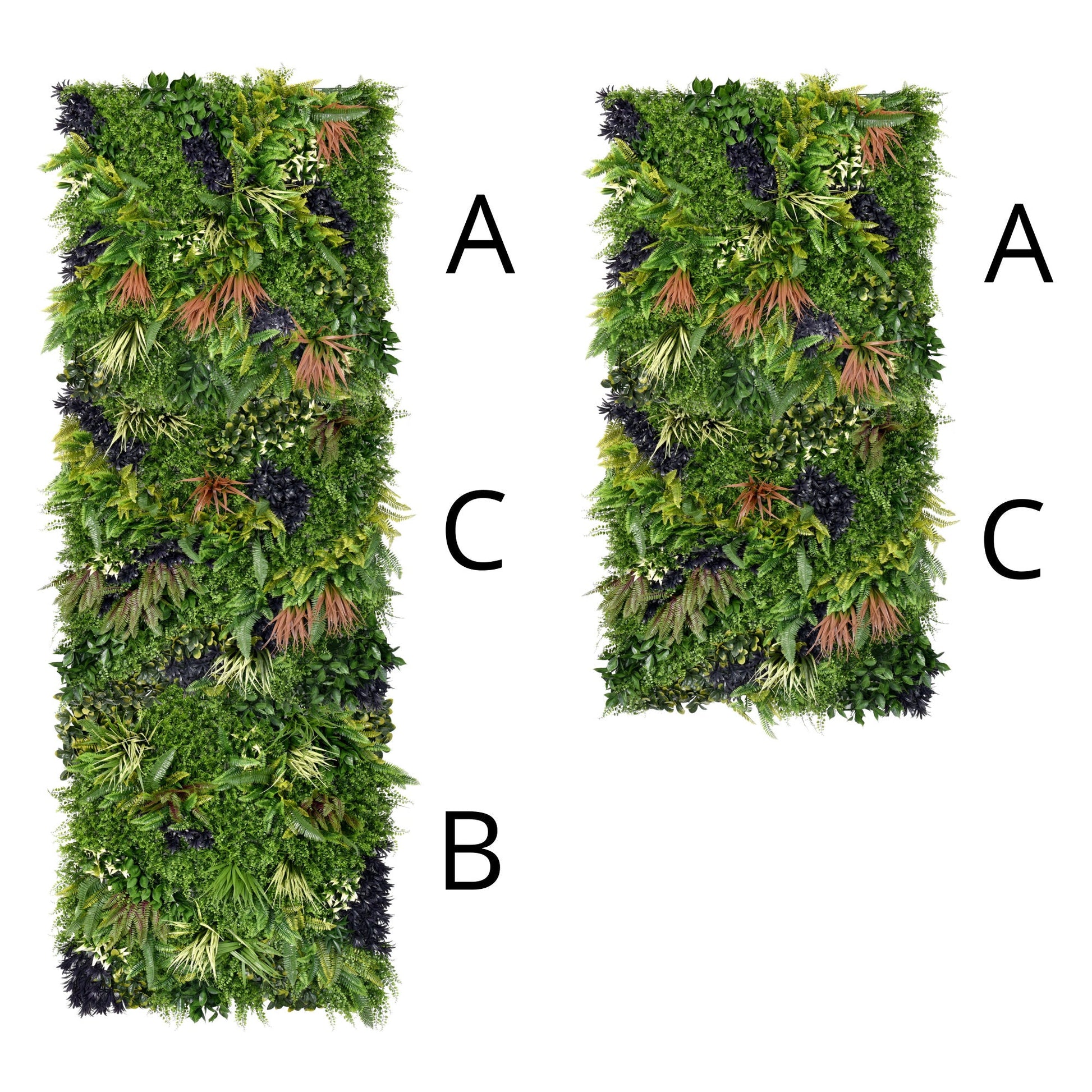 Premium Artificial Green Wall Panel 1m x 1m - Charm Combos