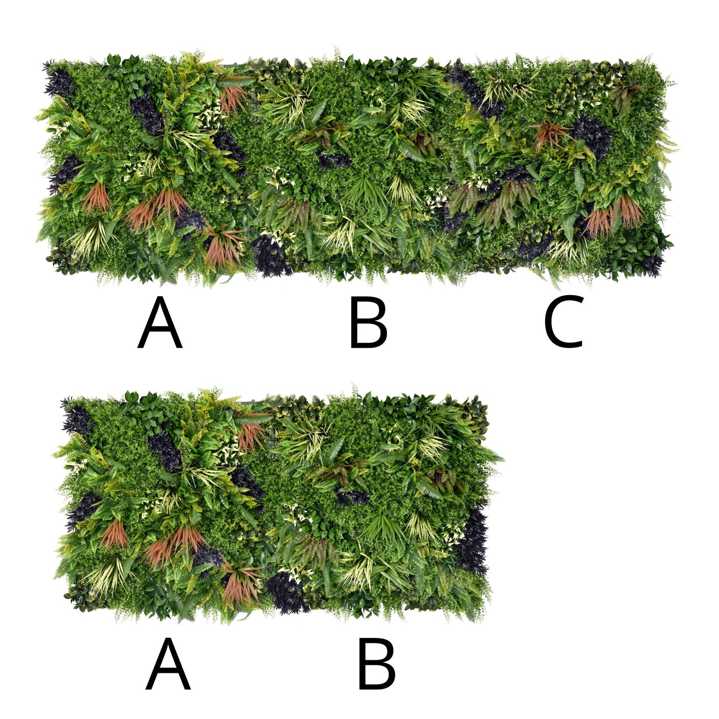 Premium Artificial Green Wall Panel 1m x 1m - Charm Combos