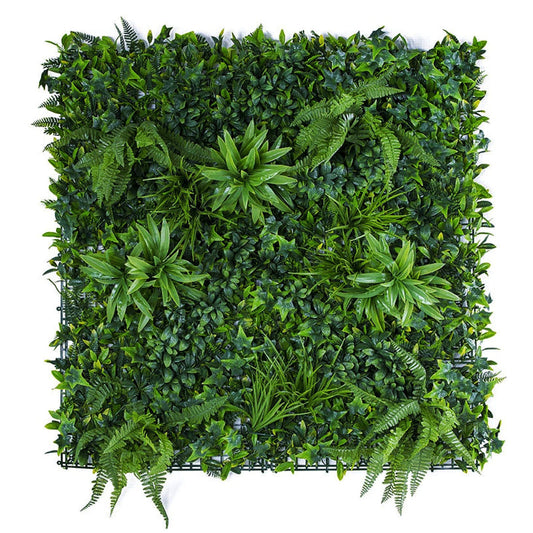 Artificial Living Green Wall Panel 1m x 1m - Forest Fern