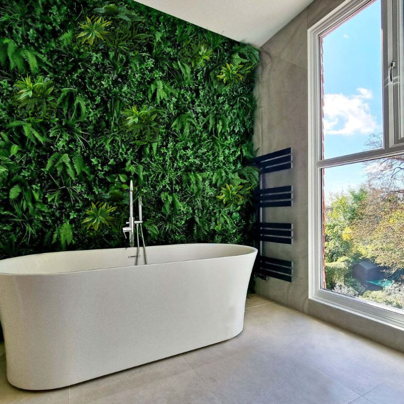 Artificial Living Green Wall Panel 1m x 1m - Forest Fern