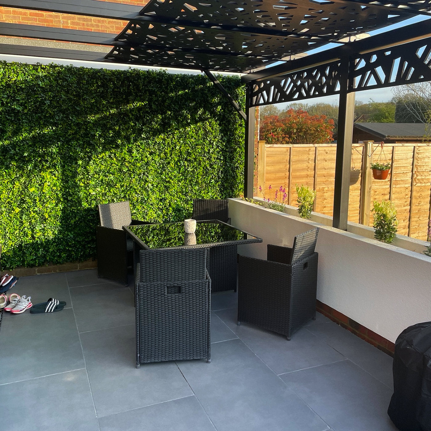 Premium Artificial Ivy Green Living Wall Panel 50 x 50cm