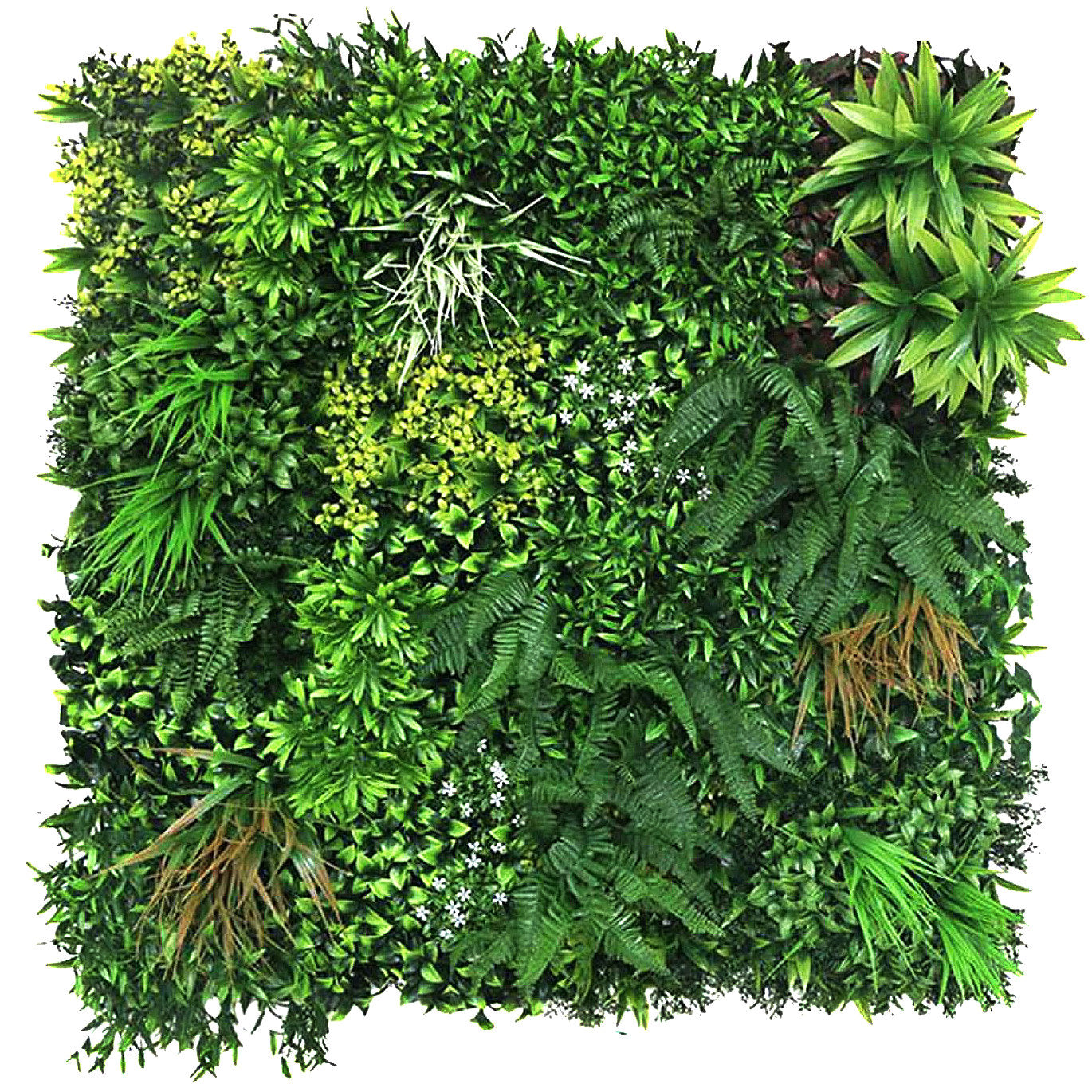 Premium Artificial Green Living Wall Panel Spring 1m x 1m