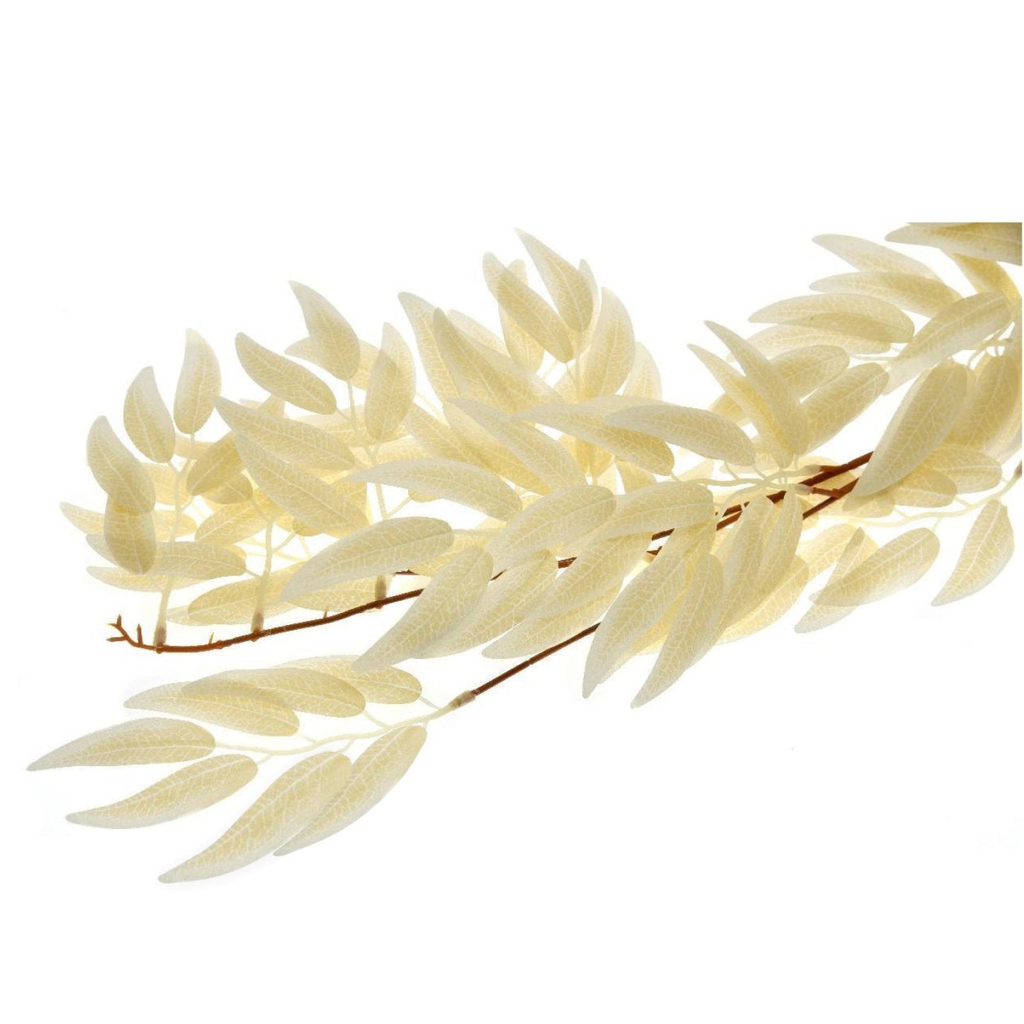 Artificial Champagne Salix Leaf Garland 170cm