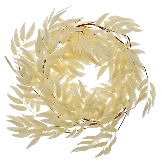 Artificial Champagne Salix Leaf Garland 170cm
