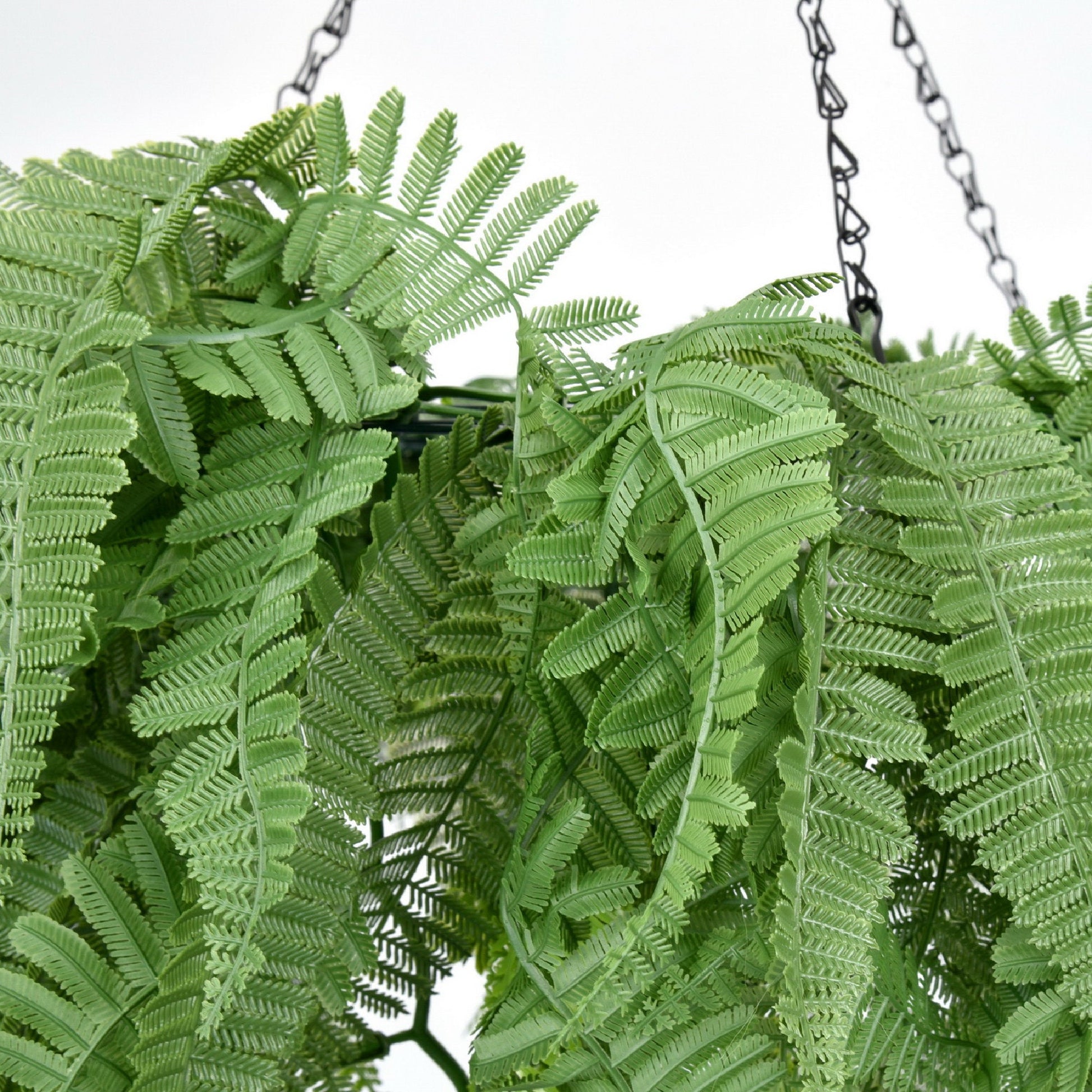 Hanging Hoop with Artificial Woodland Trailing Ferns 60cm Diameter