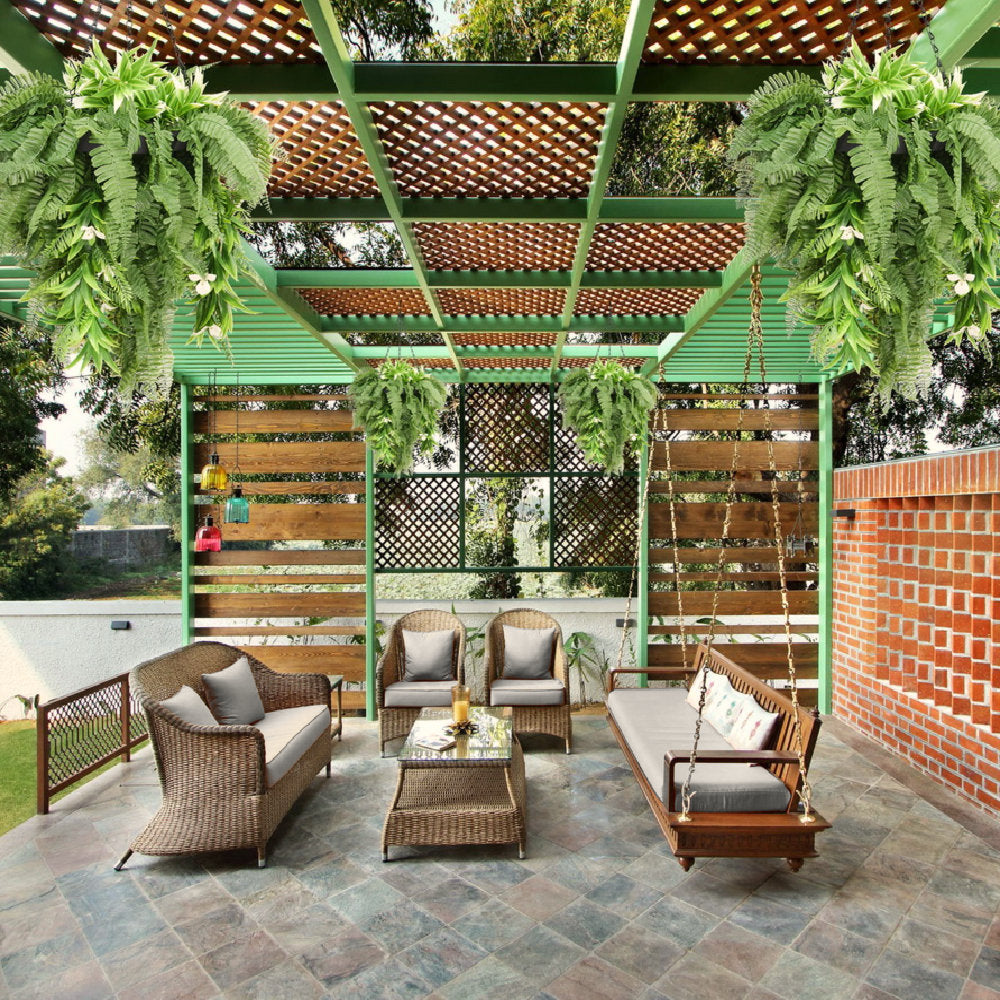 Hanging Hoop with Artificial Rainforest Trailing Plants 50cm Diameter