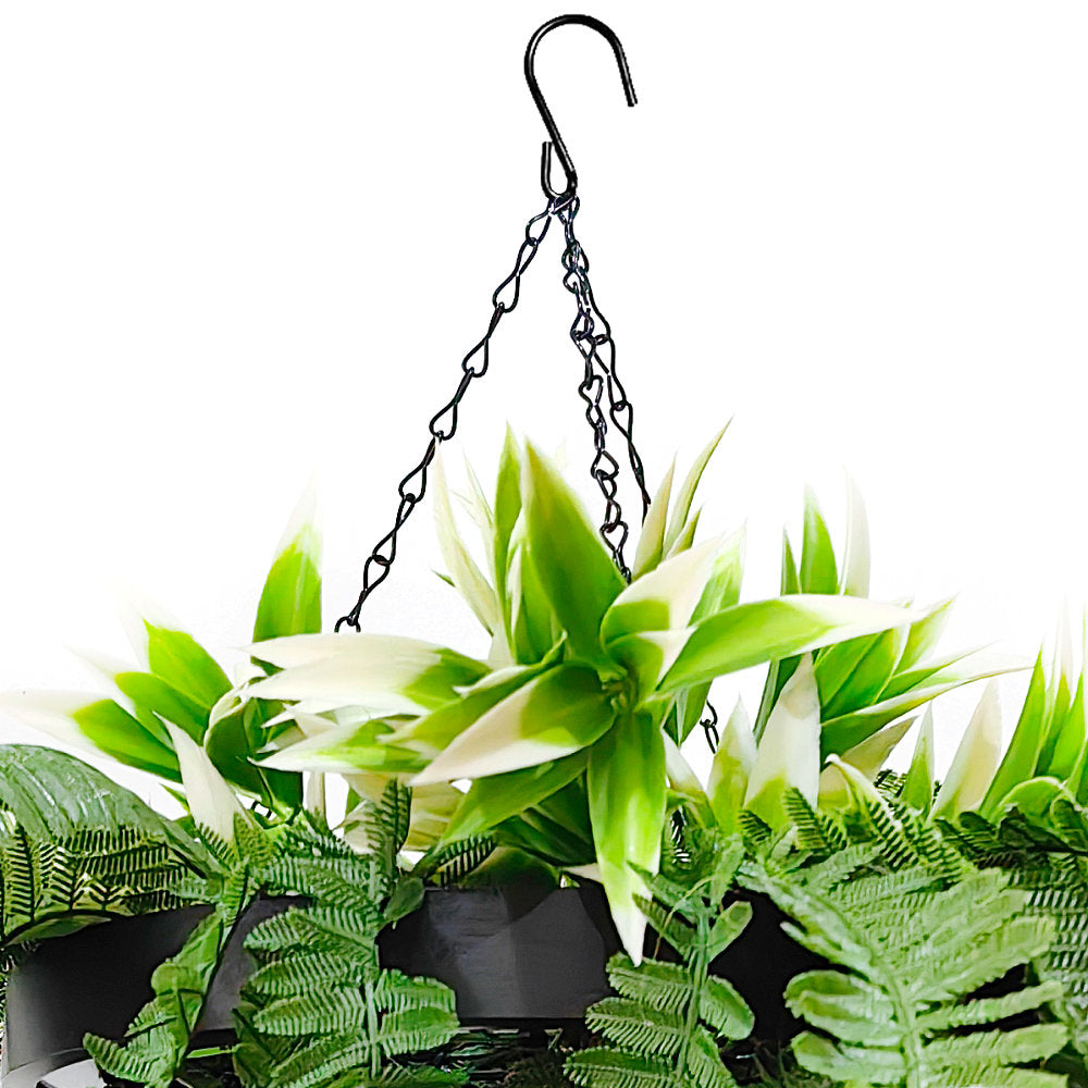 Hanging Hoop with Artificial Rainforest Trailing Plants 50cm Diameter