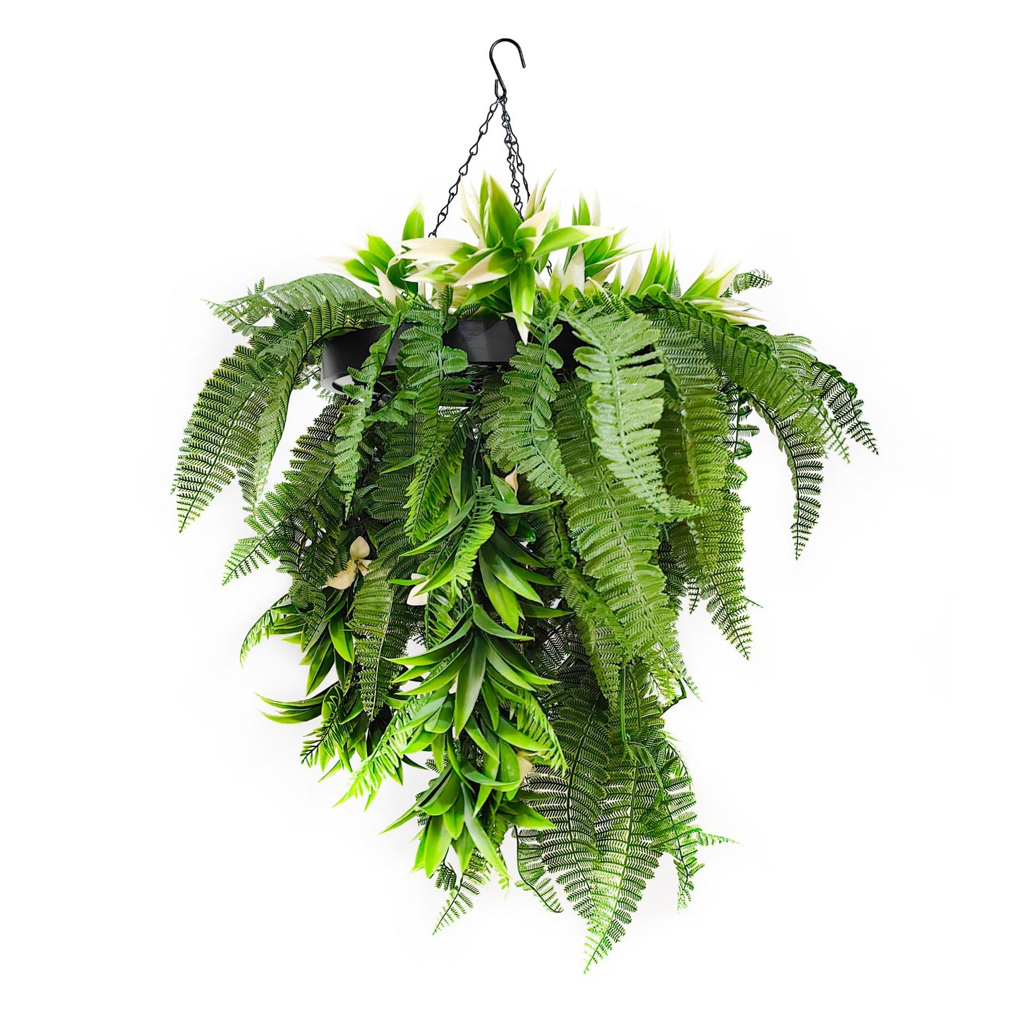 Hanging Hoop with Artificial Rainforest Trailing Plants 50cm Diameter