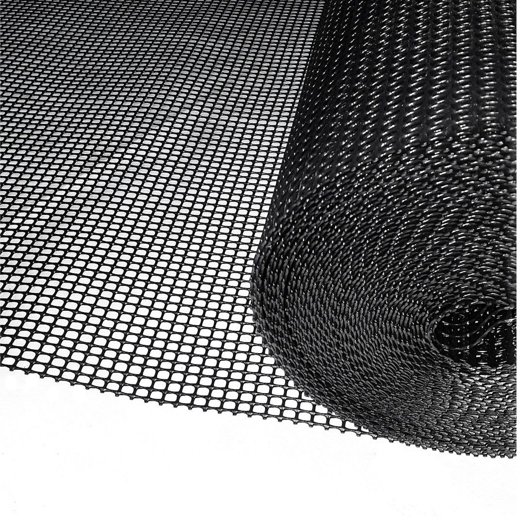 Heavy Duty Extruded Windbreak Fence - 10mm Square Mesh Black