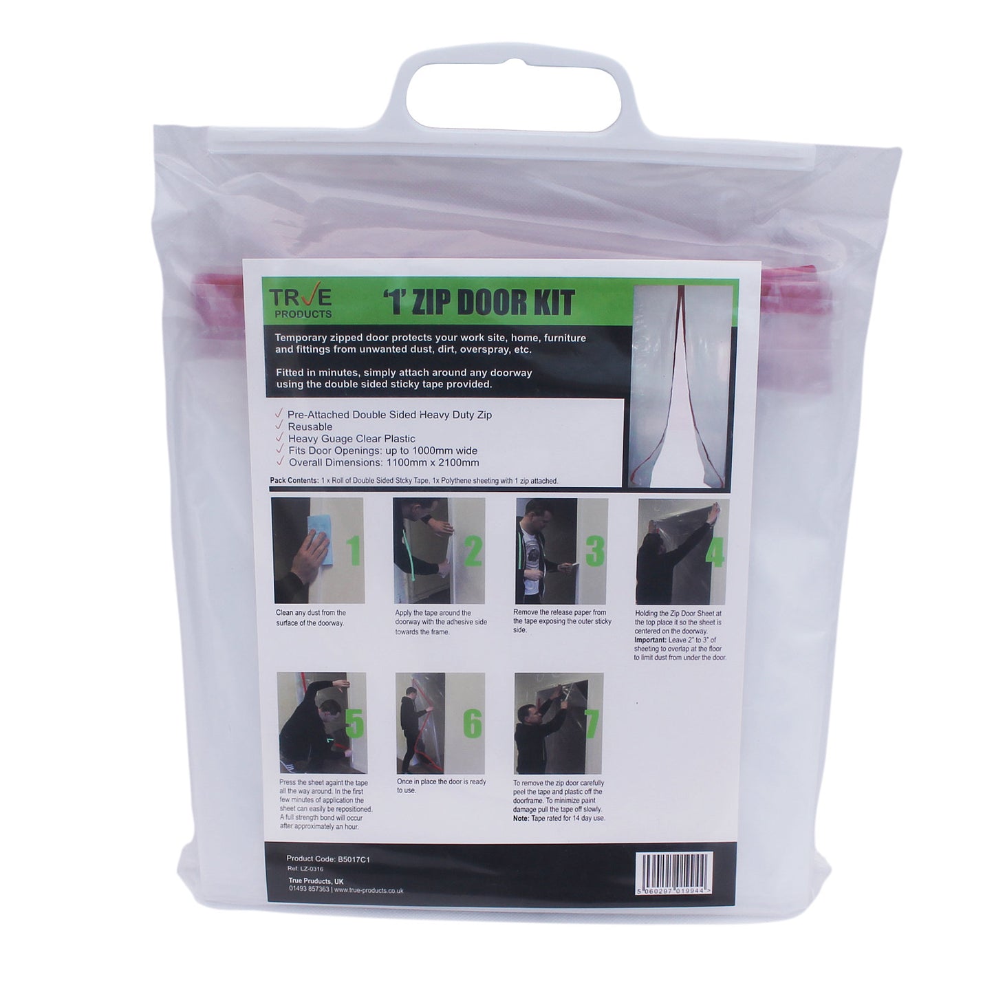 1 Zip Door Kit - Dust Prevention Door