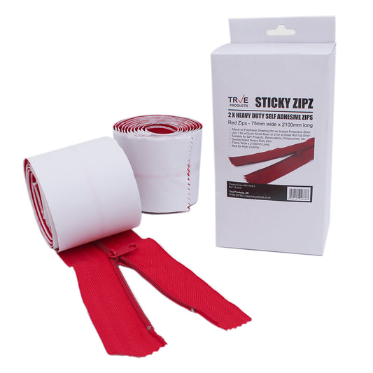 2 Heavy Duty Self Adhesive Zips - 2100mm Long