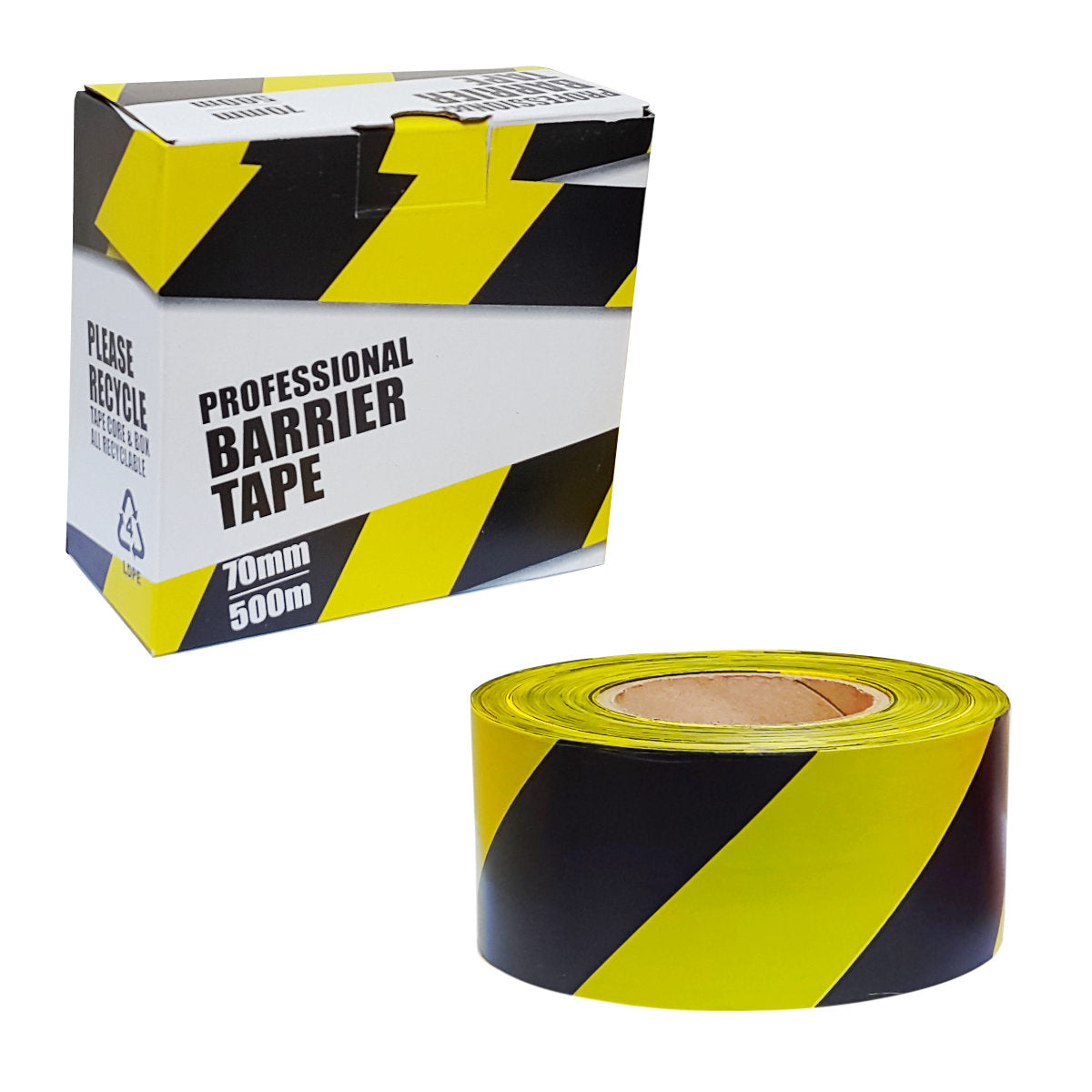 Hazard Warning Tape - Red & White