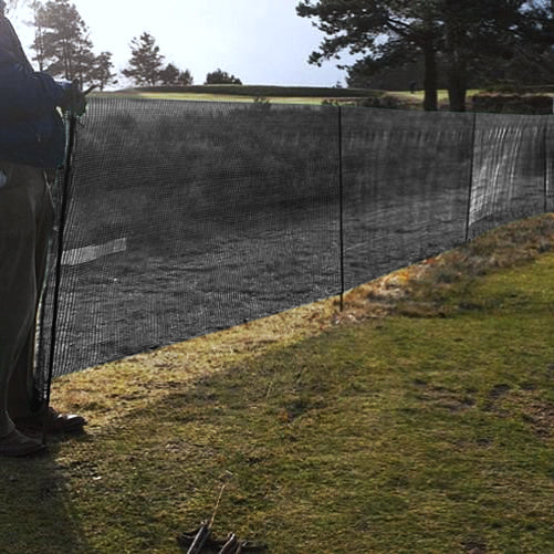 60% Windbreak Fencing High Strength - Black