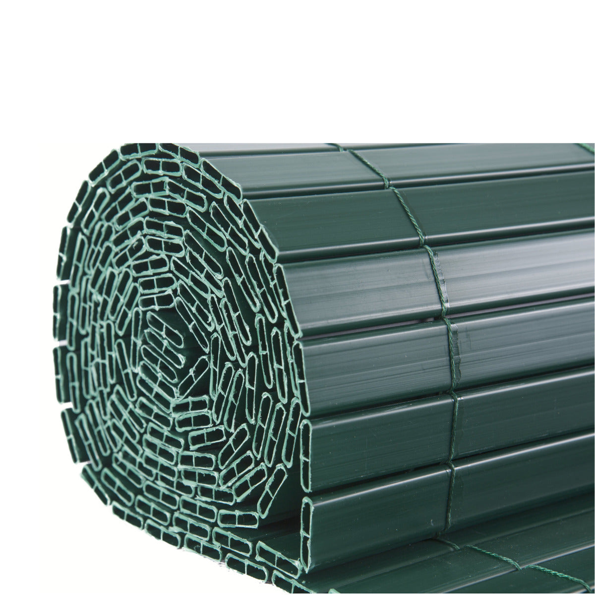 Artificial Bamboo PVC Slat Screening Green Double Sided 4m Long