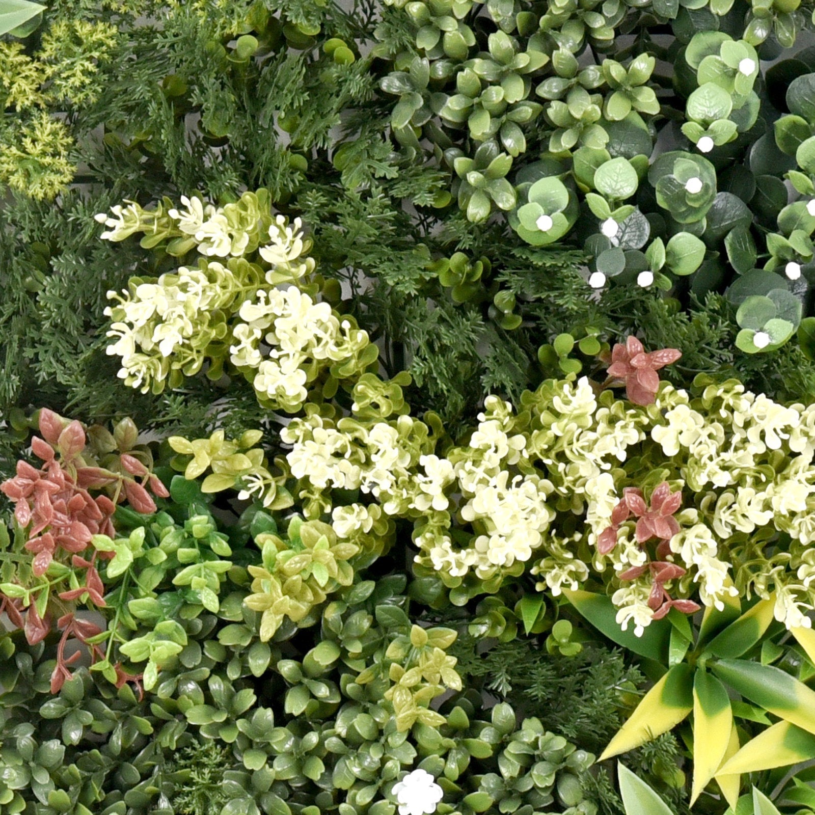 Premium Artificial Green Wall Panel 50cm x 50cm - Aurora