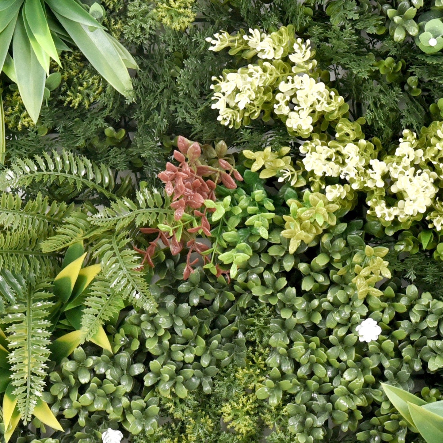 Premium Artificial Green Wall Panel 50cm x 50cm - Aurora
