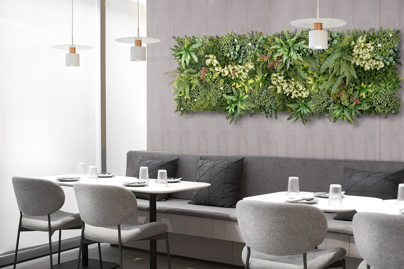 Premium Artificial Green Wall Panel 50cm x 50cm - Aurora 