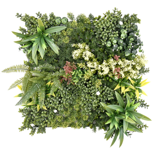 Premium Artificial Green Wall Panel 50cm x 50cm - Aurora