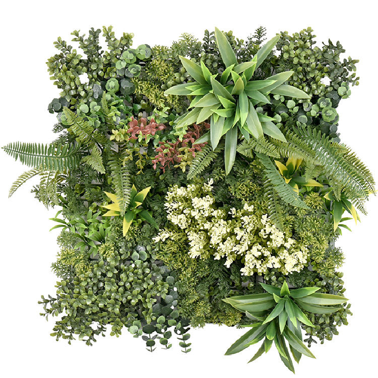 Premium Artificial Green Wall Panel 50cm x 50cm - Aurora B