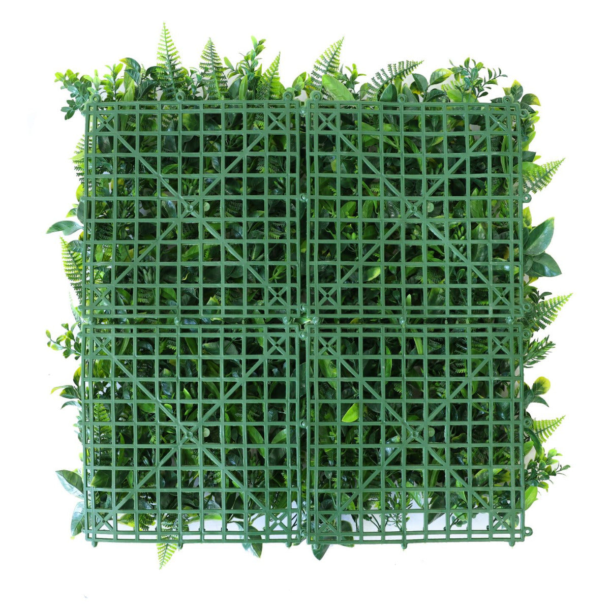 Artificial 'Green Fern' Living Wall Hedge Panel 50 x 50cm