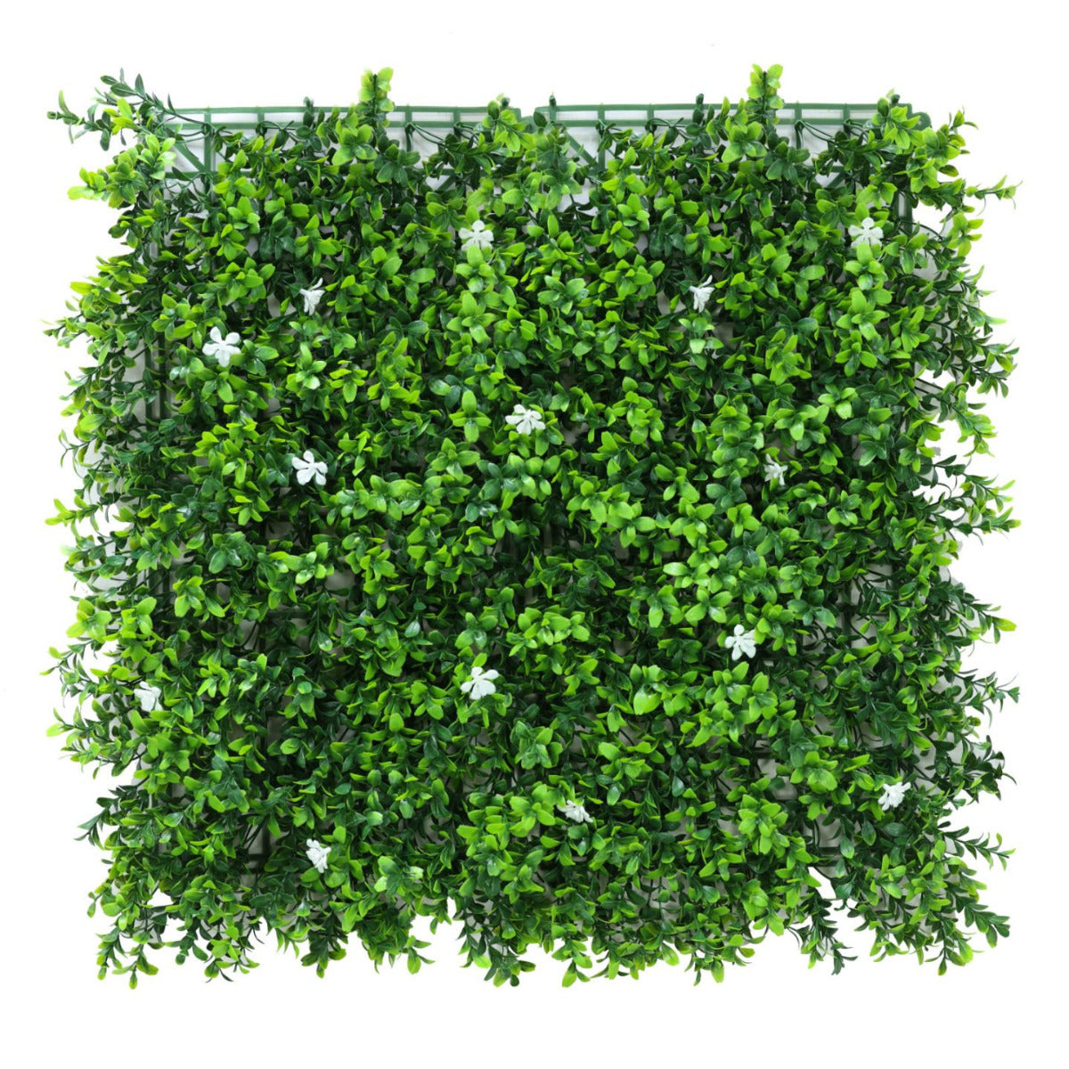 Artificial 'White Flower' Living Wall Hedge Panel 50 x 50cm