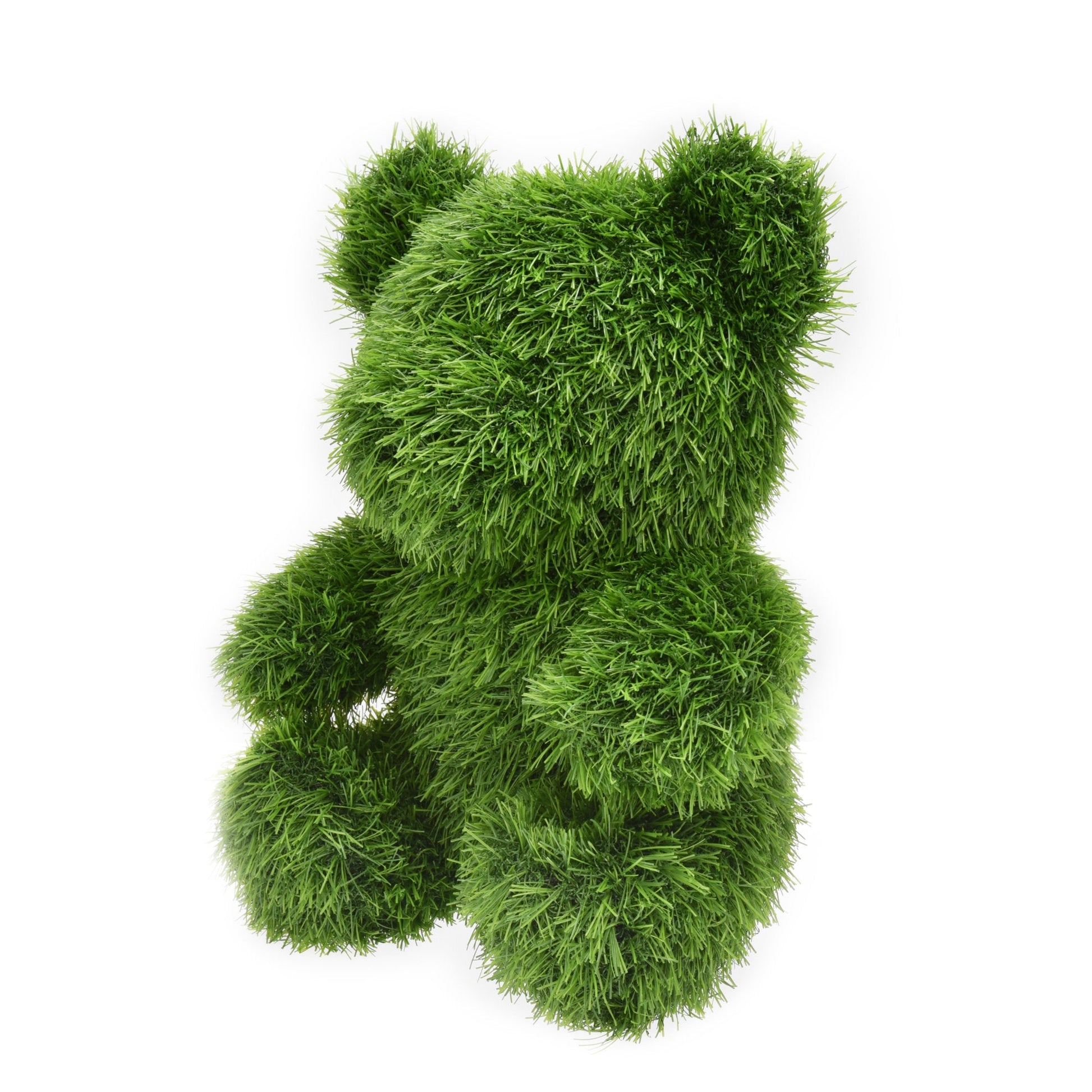 Artificial Grass Topiary Bear 35cm