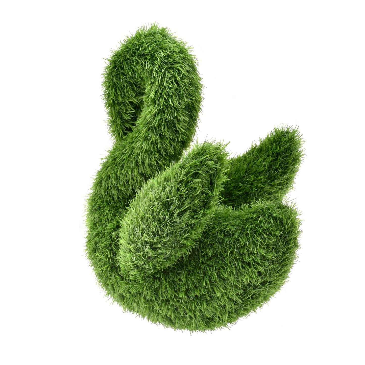 Artificial Grass Topiary Swan 47cm