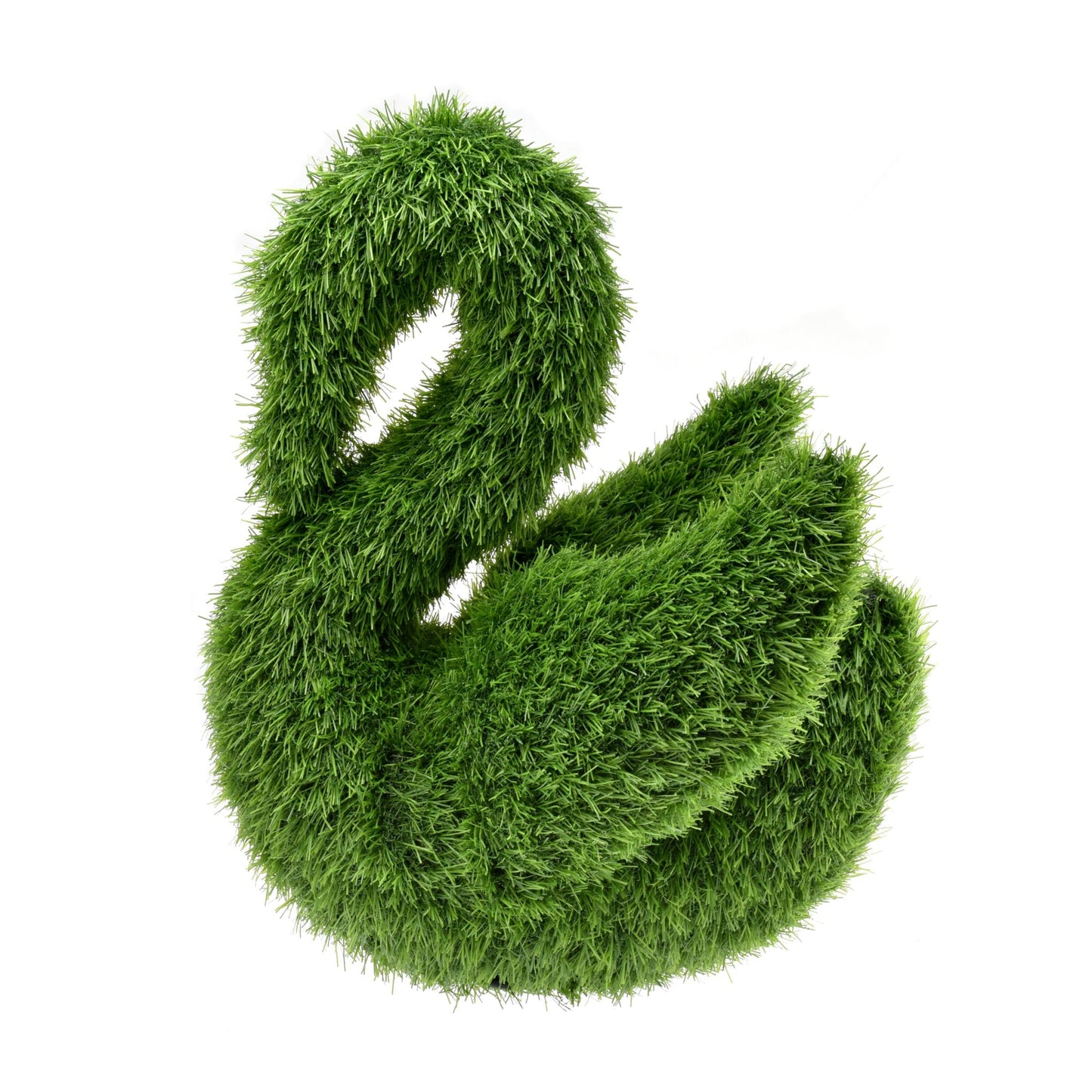 Artificial Grass Topiary Swan 47cm