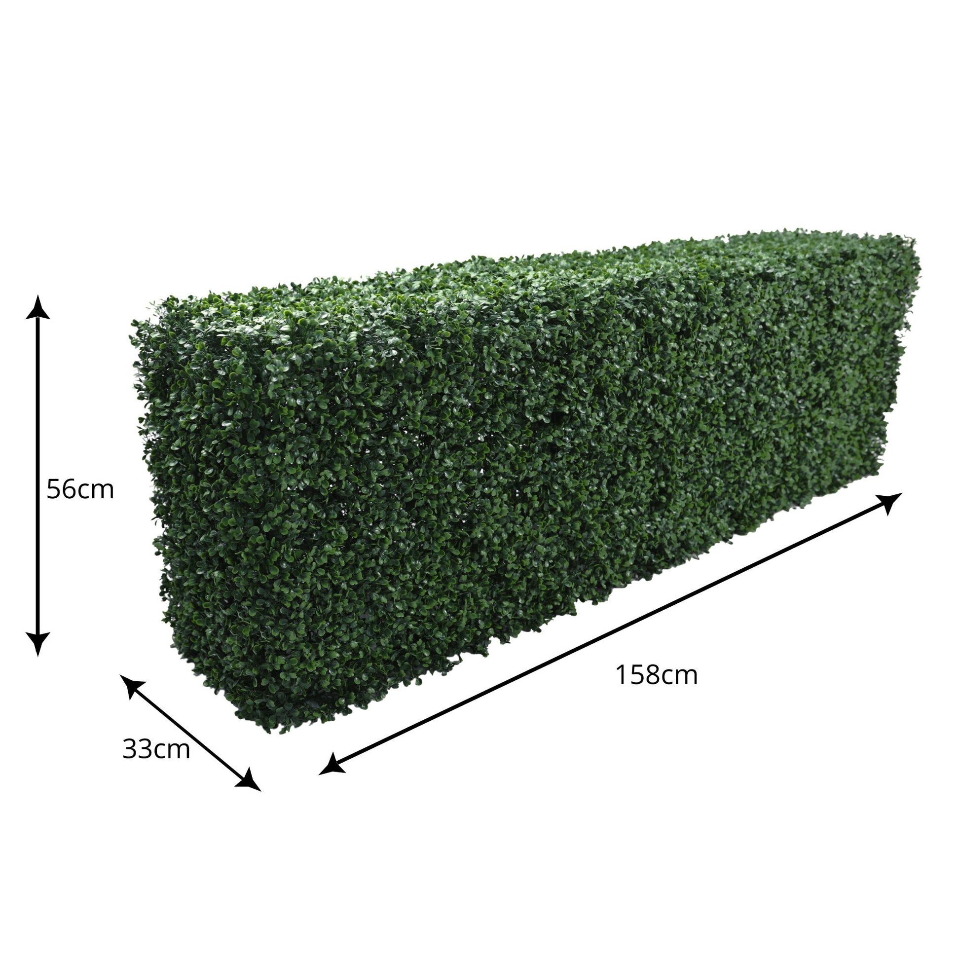 Premium Freestanding Artificial Boxwood Hedge - Short