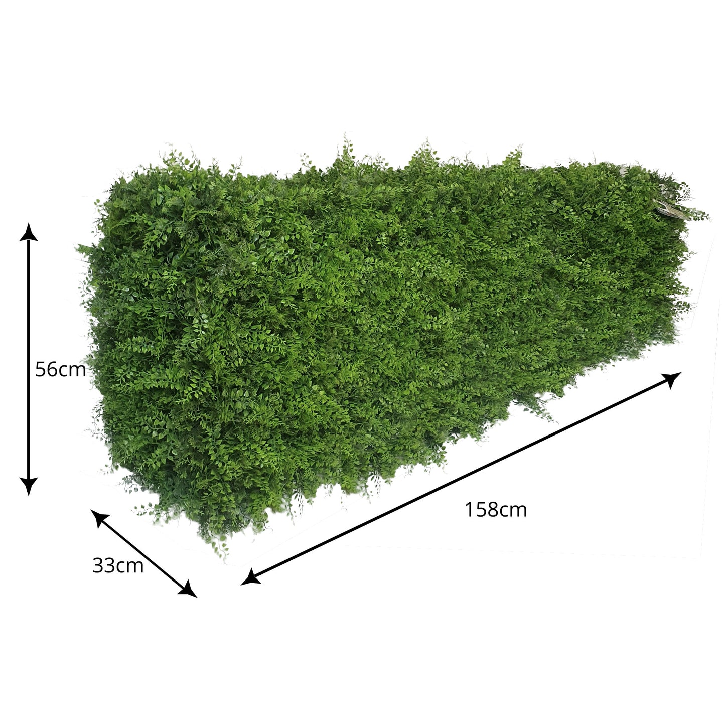 Premium Freestanding Artificial Fern Hedge - Short