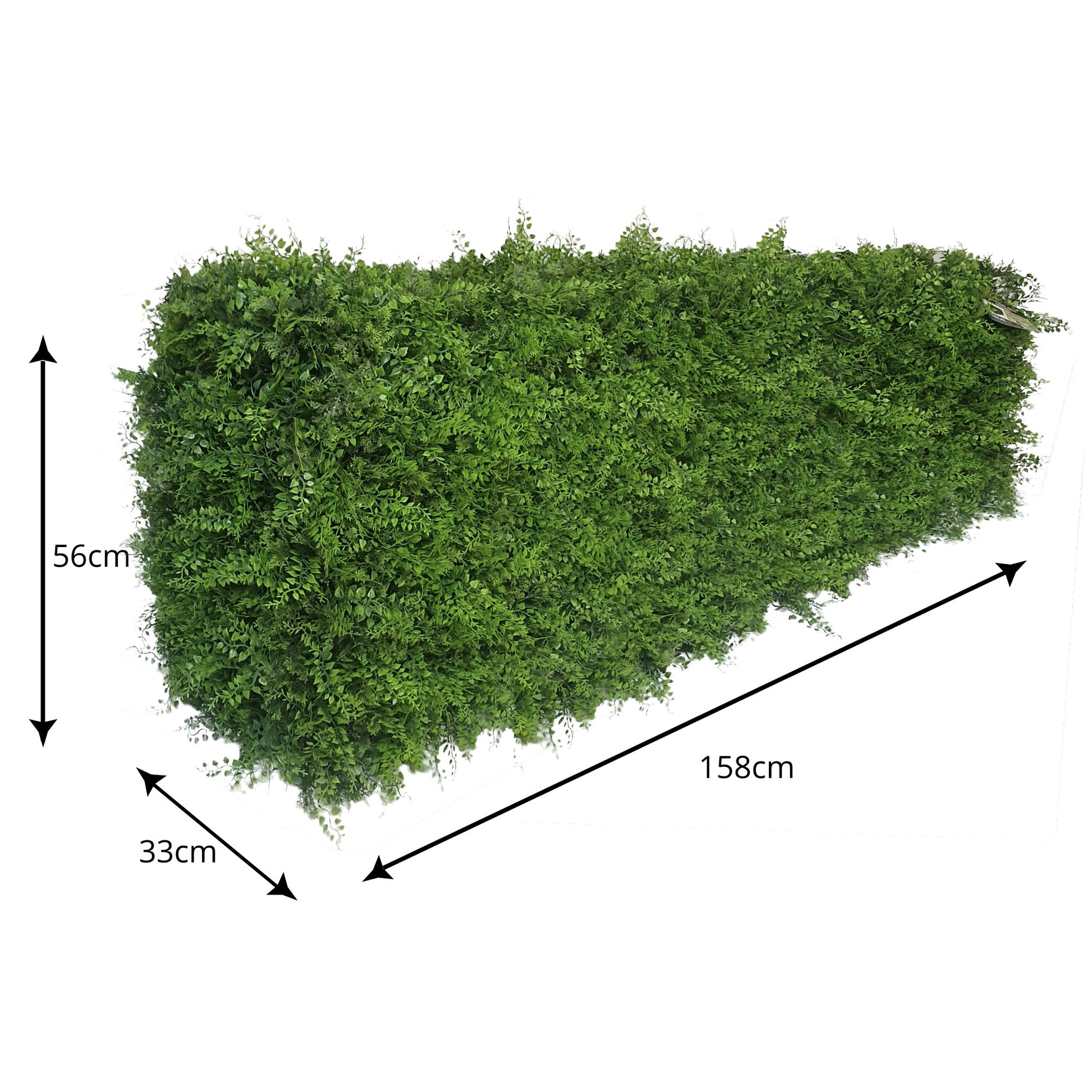 Premium Freestanding Artificial Fern Hedge - Short