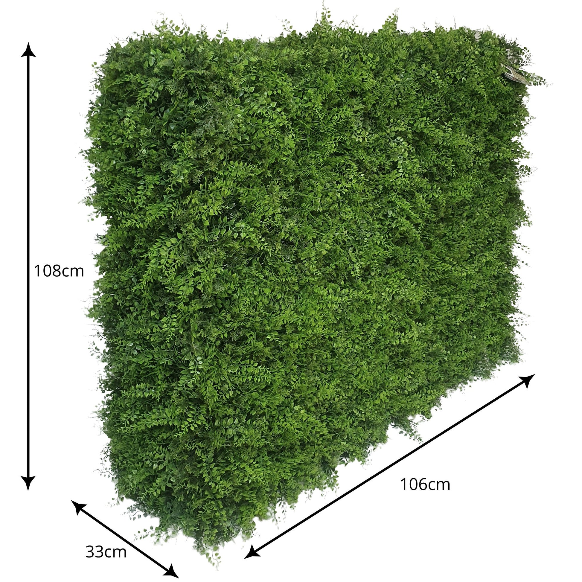 Premium Freestanding Artificial Fern Hedge - Medium